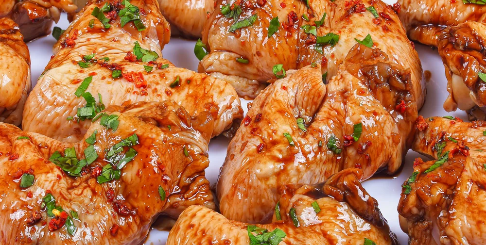 mariniertes Pouletfleisch für die Grillade